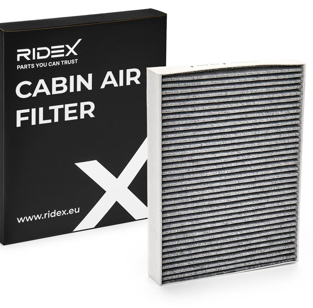 RIDEX 424I0017 Aktivkohle Innenraumfilter Pollenfilter für Produktbild 