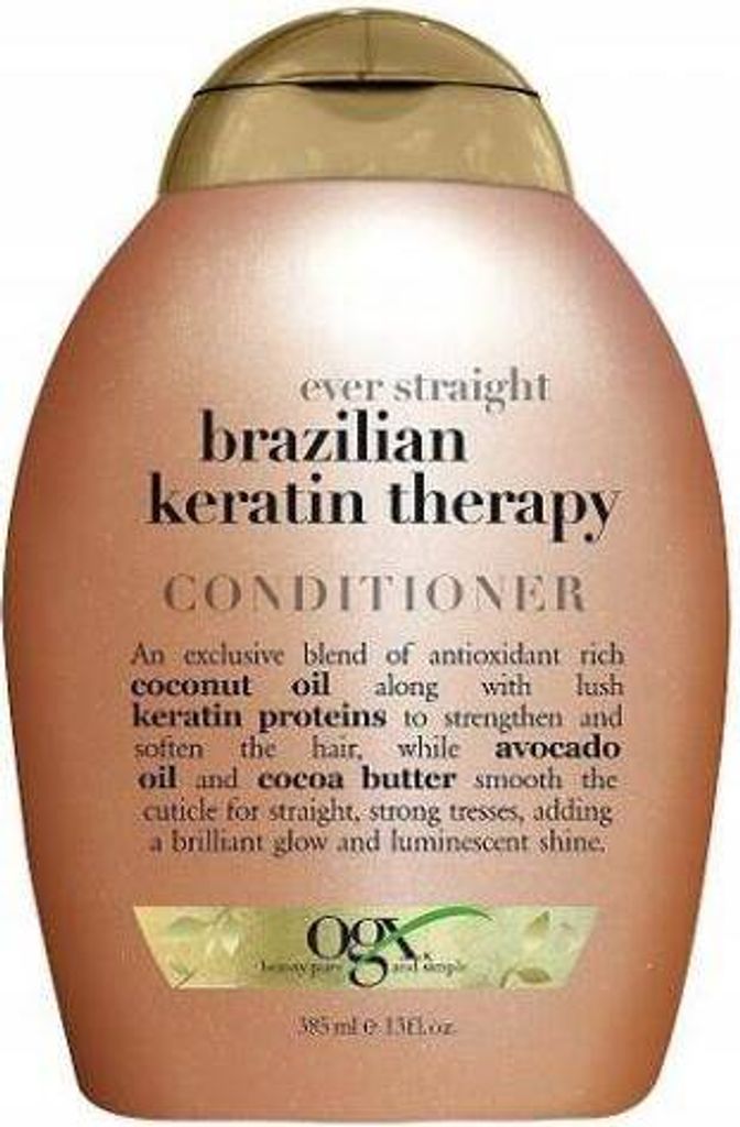 OGX Brazilian Keratin Therapy Glättende Haarspülung Kokosnuss 385 ml