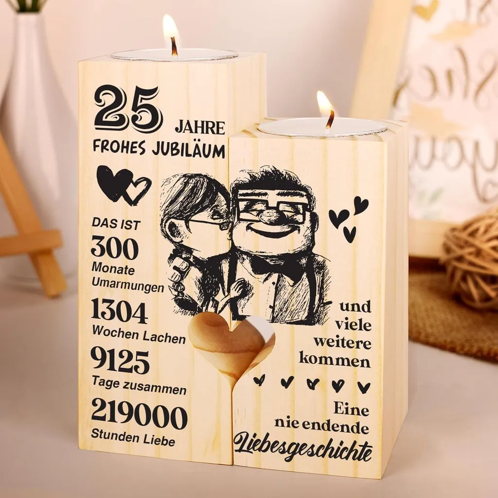 Cadeau Noces d'Argent Idéal : Chandelier 25 ans de Mariage de Qualité