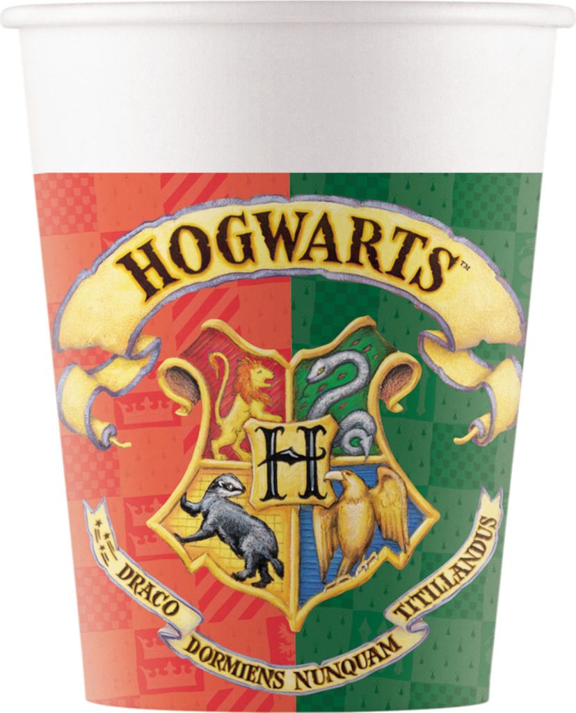 Bicchiere di carta Harry Potter - 200ml 8 pz. Immagine del prodotto 