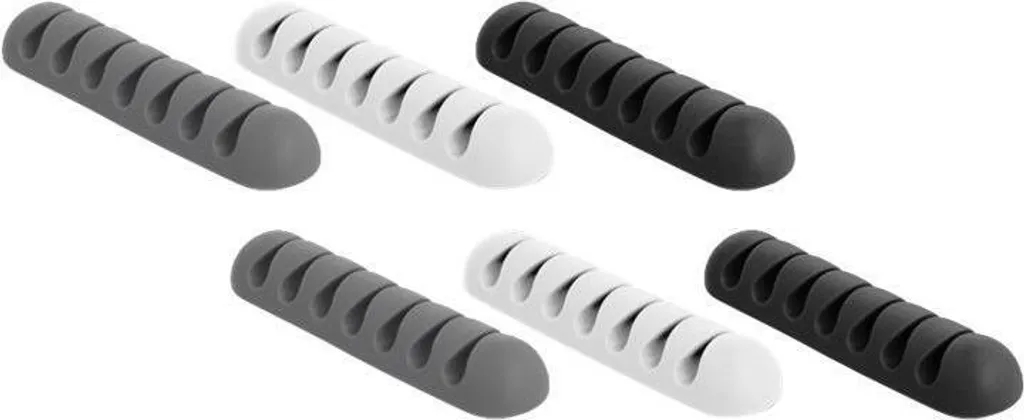 Set Risparmio 6x Portacavi Delock - 42 Slot Totali per Cavi