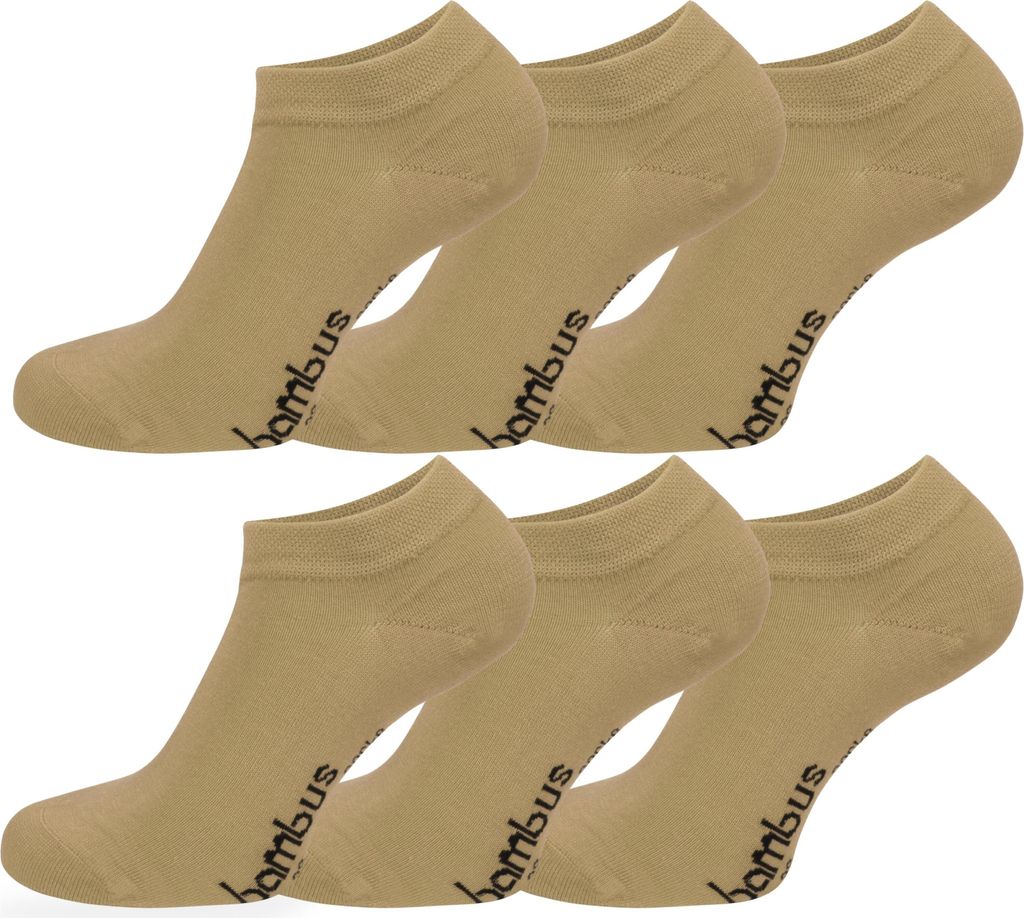 normani 6 Paar Bambus-Gesundheitssocken Sneakers