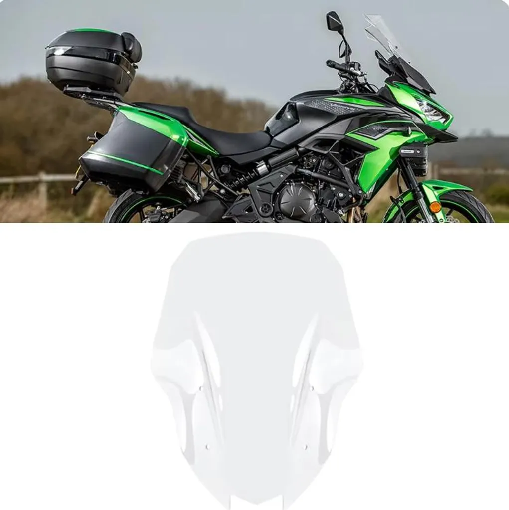 TopX Zubehör WINDSCHUTZSCHEIBE KAWASAKI VERSYS 650 LT ABS 22 24 47cm VERKLEIDUNG HIT