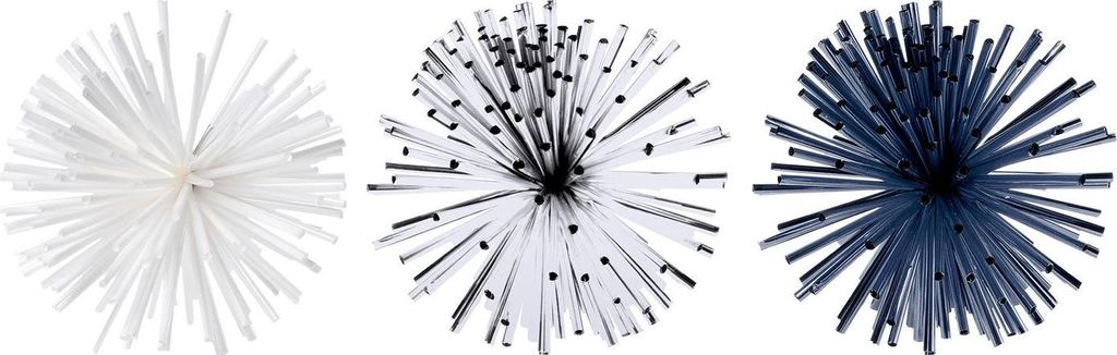 Weihnachtsbaumdeko Stern Anhänger Baumschmuck Christbaumkugeln ø 8cm , Farbe:weiss