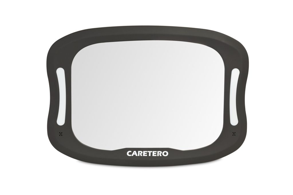 CARETERO Baby Beobachtungsspiegel - LED Wachspiegel Auto - 29x20x7,5cm