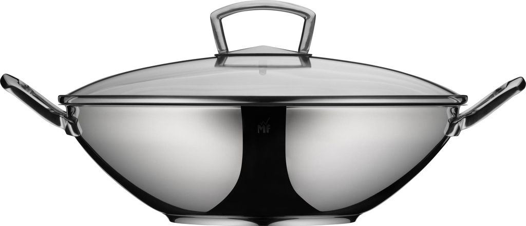 WMF 0753576380, Wok-/Bratpfanne, Edelstahl, Edelstahl