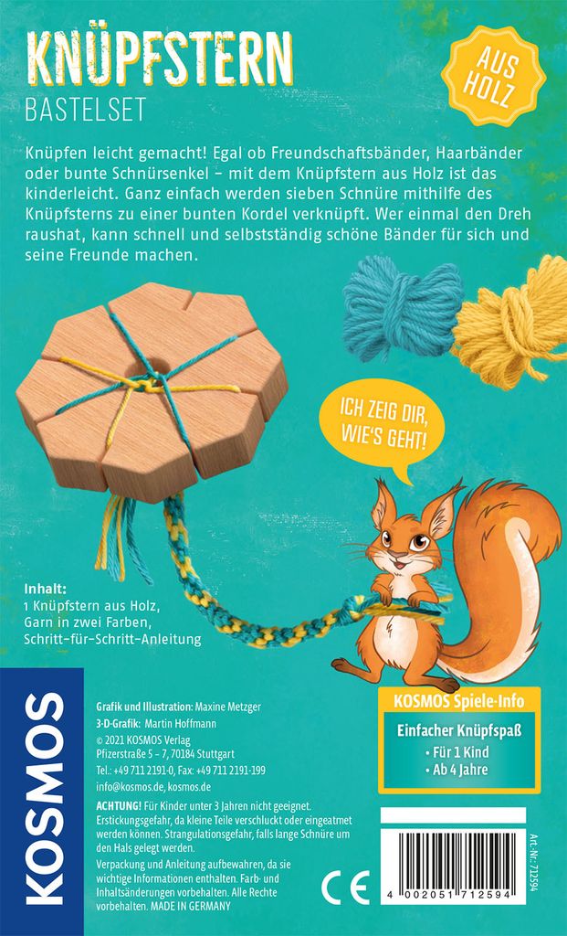 Kosmos Knüpfstern, Bastelset für Kinder, 4 | Kaufland.de