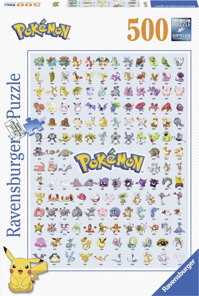 Pokémon Puzzle Pokémon Pokédex (500 Teile) Produktbild 
