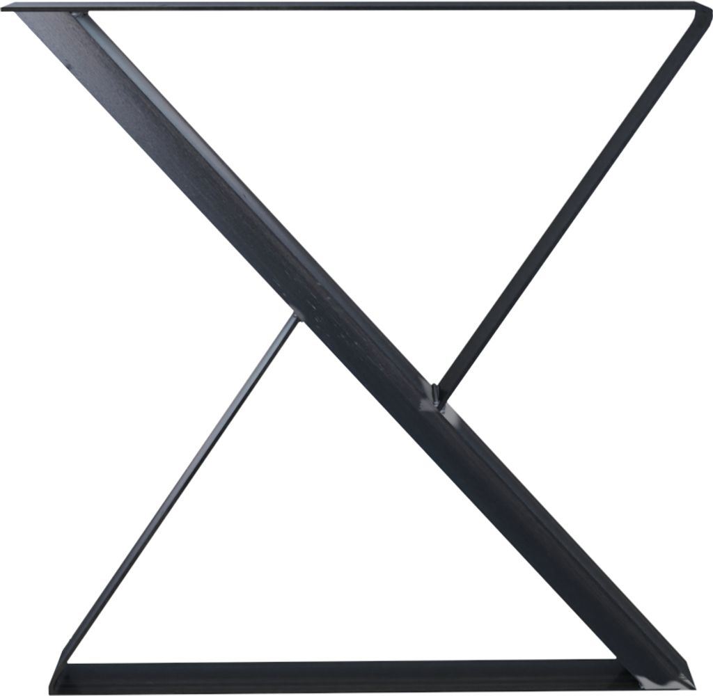 2 x Tischgestell Tischkufen Tischuntergestell Tischbeine X - Gestell 70x72 cm Industrial