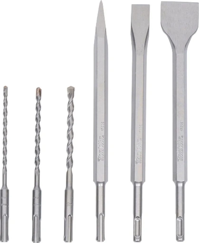 Makita D-58920, Set di punte per trapano, SDS Plus, argento, 6 pezzo/i