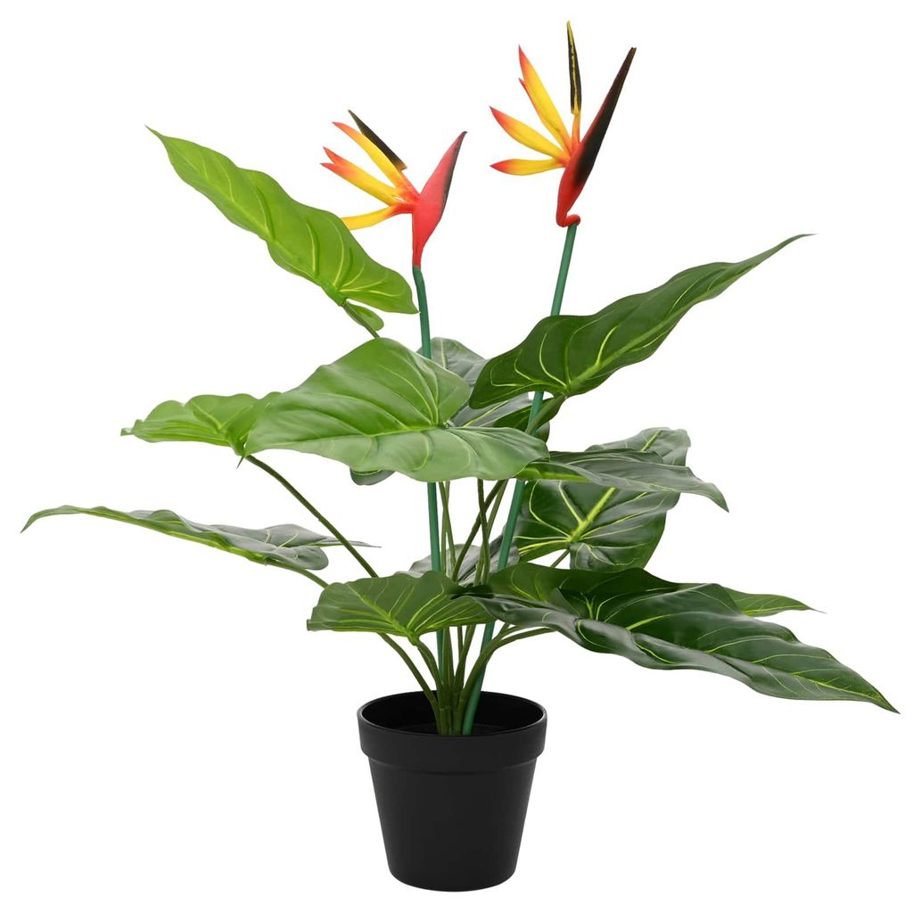 Künstliche Strelitzia-Pflanze Grün 65 x 13 x 55 cm