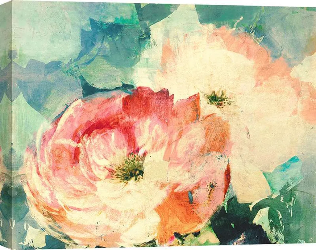 Arte su Tela: Kelly Parr Liquid Beauty I - Quadro Fiori Astratti 60x40