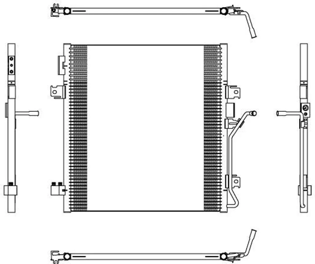 Radiateur de climatisation Jeep Cherokee KK - NRF 350188 Qualité OE