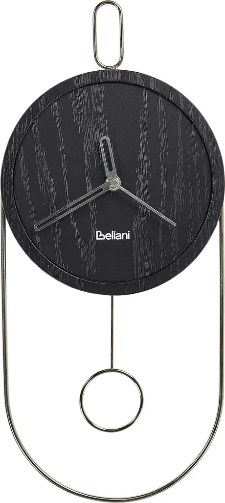 Horloge murale Sierre 20 cm Noir Lumarko pour une décoration sobre