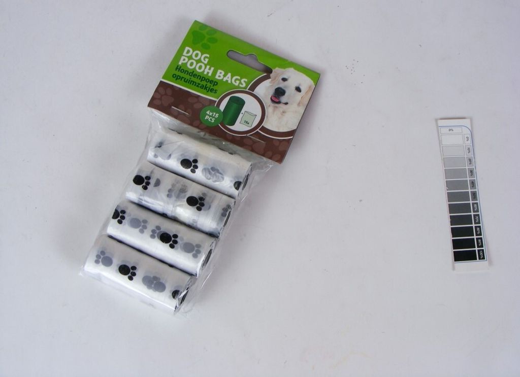 Hundekotbeutel 4er Pack (60 Beutel), 30x23 cm, 15 Beutel je Rolle, Hunde-Kotbeutel