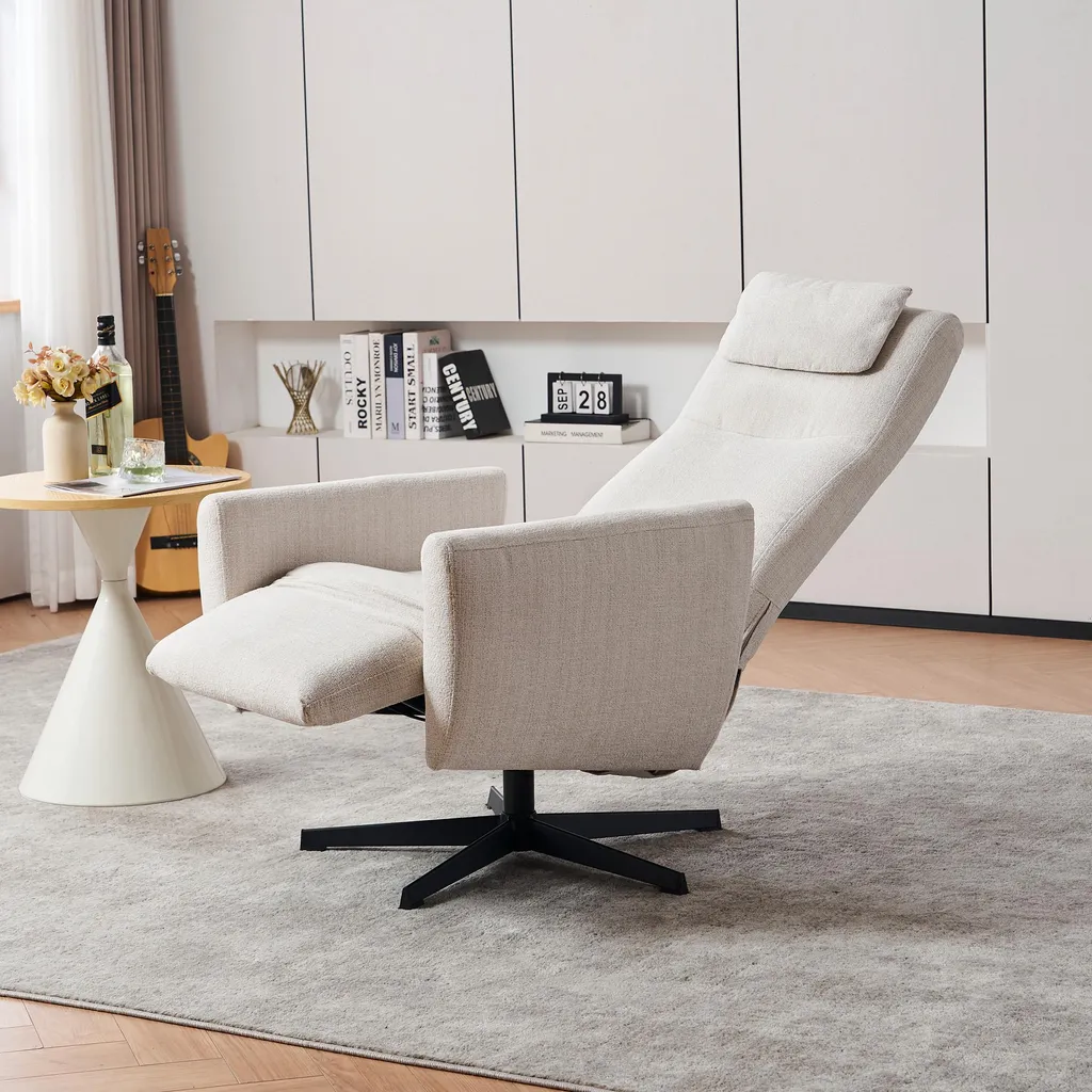 Fauteuil Relax Ergonomique Beige : Dites Adieu à la Fatigue du Dos - 14