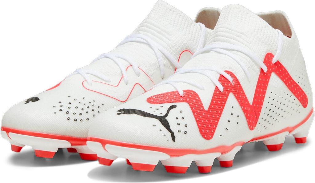 Puma Future Match FG/AG Jr Kinder Fußballschuhe weiß fire Produktbild 