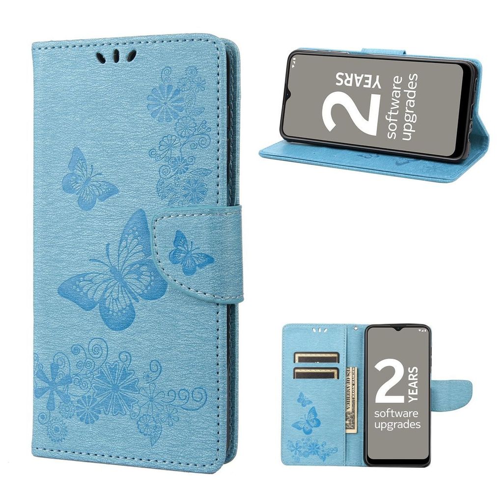 König Design Hülle kompatibel mit Nokia G11 / G21 Kunstleder Handyhülle - Handy Case Blau