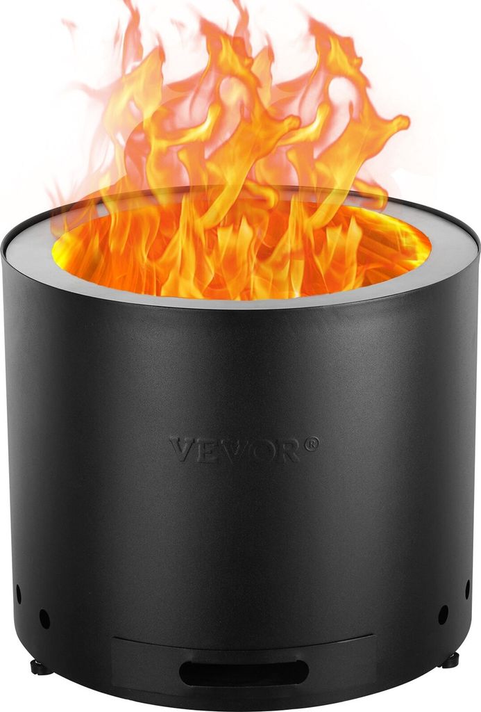 Feuerstelle Ø38cm Rauchfreie Holzfeuerschale Feuerschale inkl. Schürhaken