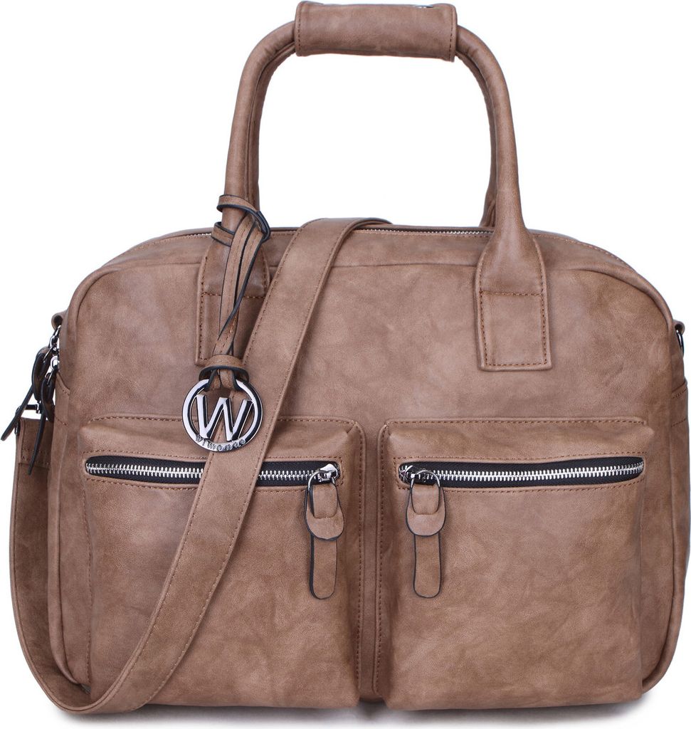 Alessia-One Schul /Arbeitstasche Taupe 40X28X20-CM