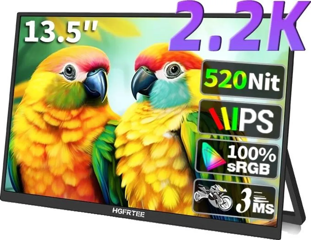 Écran externe nomade 2,2K B135-SZQ06L1 - Moniteur mince pour PC et Mac