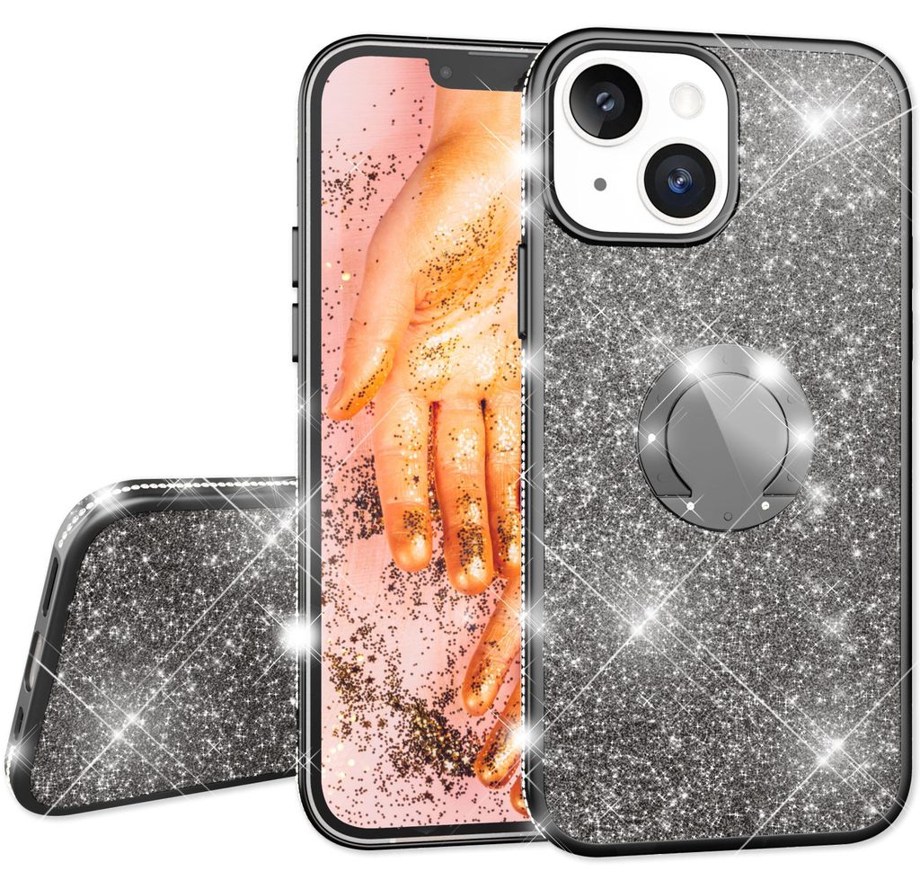 NALIA Glitter Ring Case per iPhone 13, Custodia per Immagine del prodotto 