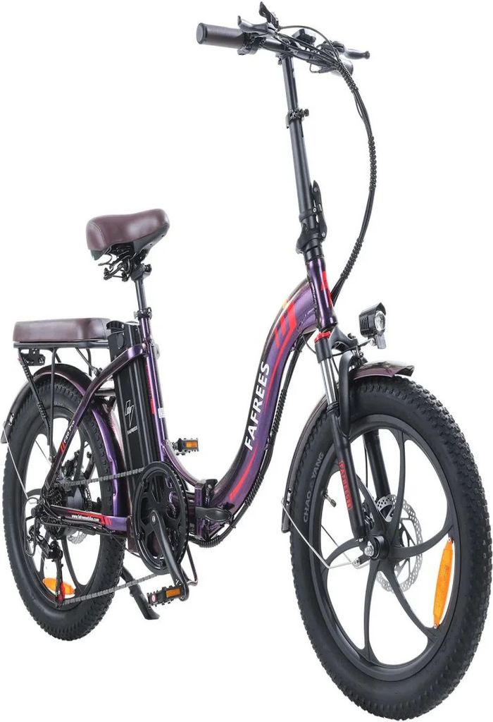Elektrisches Fahrrad FAFREES F20 Pro | 250W Motor 648WH Batterie 80KM Reichweite | Strahlendes Lila