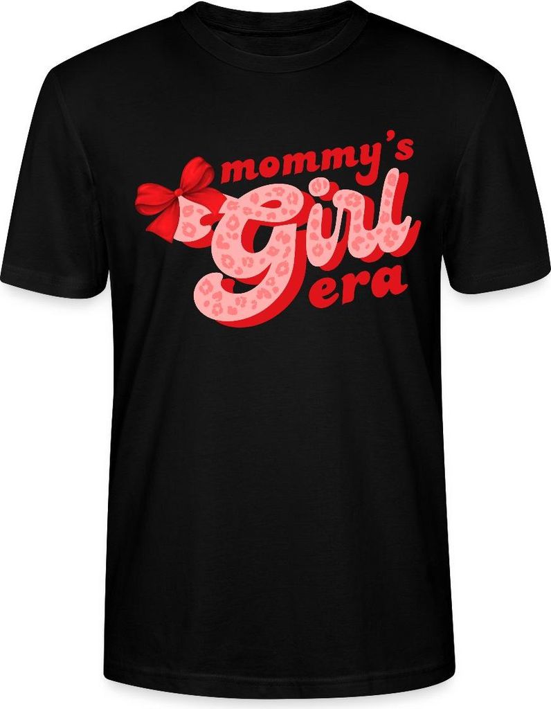 Spreadshirt Mommy’s Girl Era Süßes Mutter Tochter Motiv Uni Bio T-Shirt, M, Schwarz