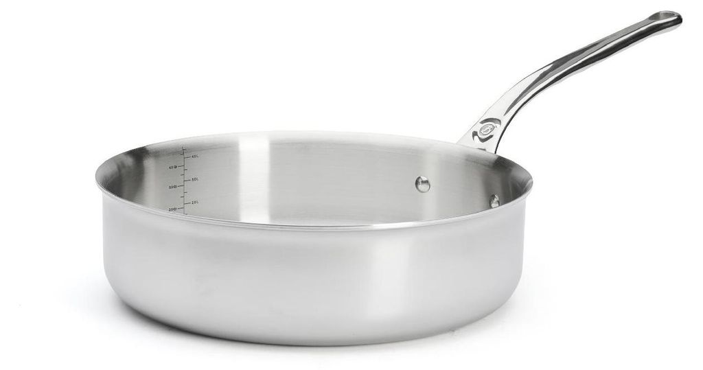 De Buyer GERADE SAUTEUSE AFFINITY, EDELSTAHL, Ø 28 CM Produktbild 
