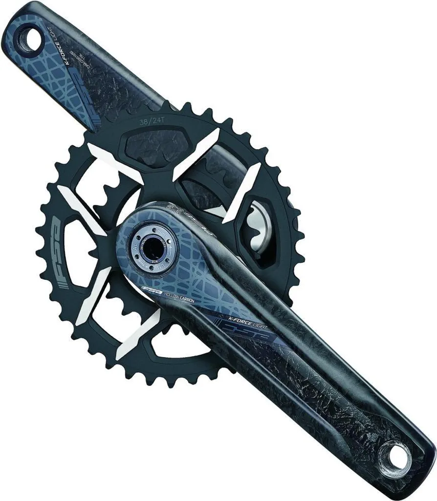 FSA K-Force Light MTB Pédalier Modulaire Carbone 175mm Noir Haute Rigidité