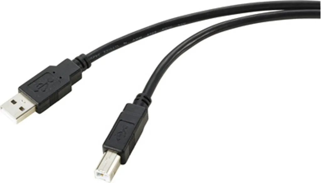 Câble USB 10m pour imprimante et scanner Renkforce RF-5770782 noir USB 2.0