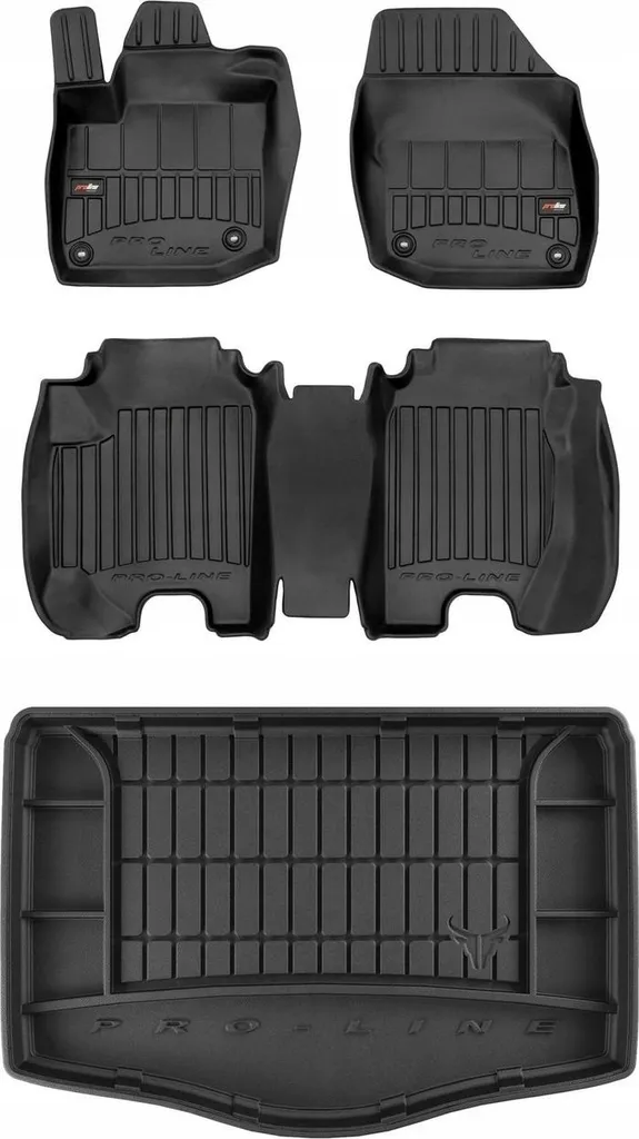hippoca Auto Tappetini Bagagliaio per Hon-da Civic VIII Sedan 2006-2011, Copertura Totale Protezione Copri Baule Antiscivolo AntiGraffio Tappeto Accessori,all Black