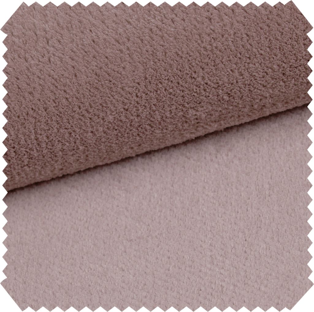 novely exquisit SORRENTO Ultraweicher Polsterstoff - Premium Möbelstoff - Kuscheliger Dekostoff - Pflegeleichte Meterware 1lfm - Farbe: 10 Altrosa