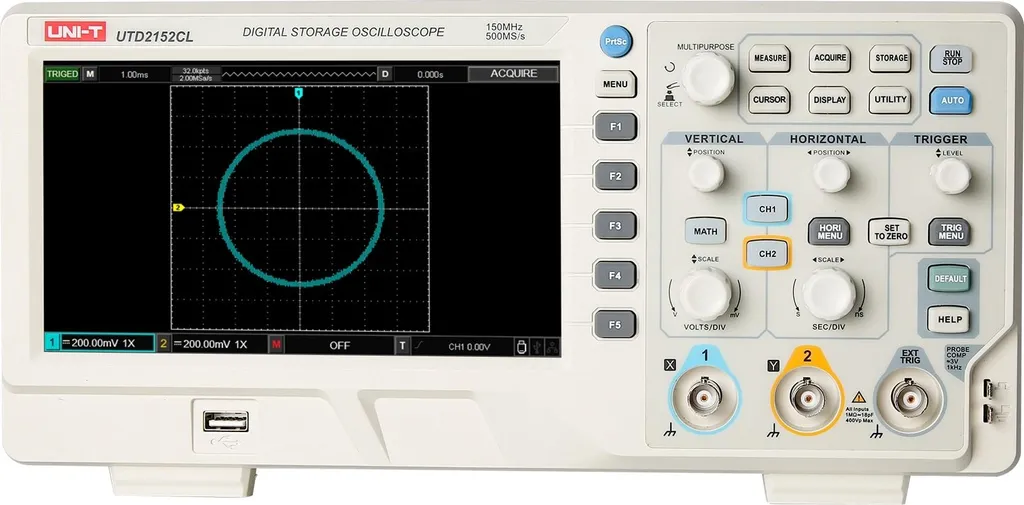 Oscilloscope Numérique de Table 150 MHz UNI-T UTD2152CL Pro