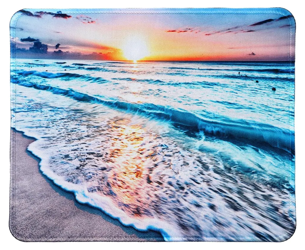 Tapis de souris pour ordinateur portable Coucher de Soleil et Plage