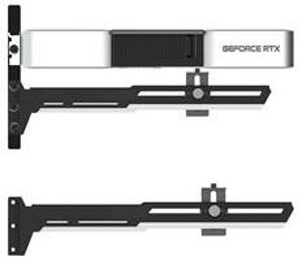1stCOOL GPU Holder - verstellbarer VGA-Halter aus Metall schwarz