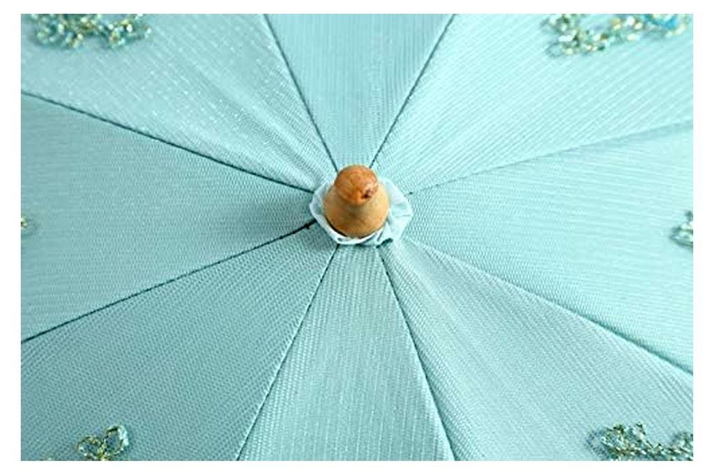 Sonnenschirm mit UV-Schutz, Damen Spitzen-Sonnenschirm, Taschenschirm