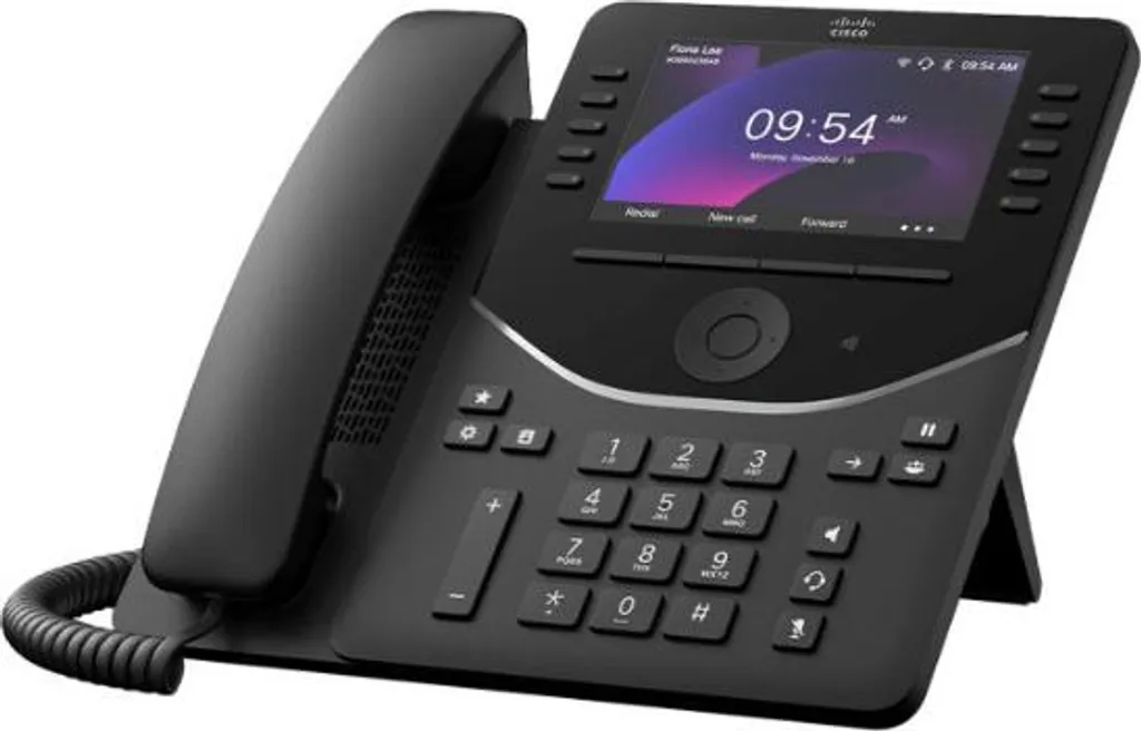 Cisco IP Phone 9861 Téléphone Wi-Fi 10 Lignes LCD Black Carbon Office