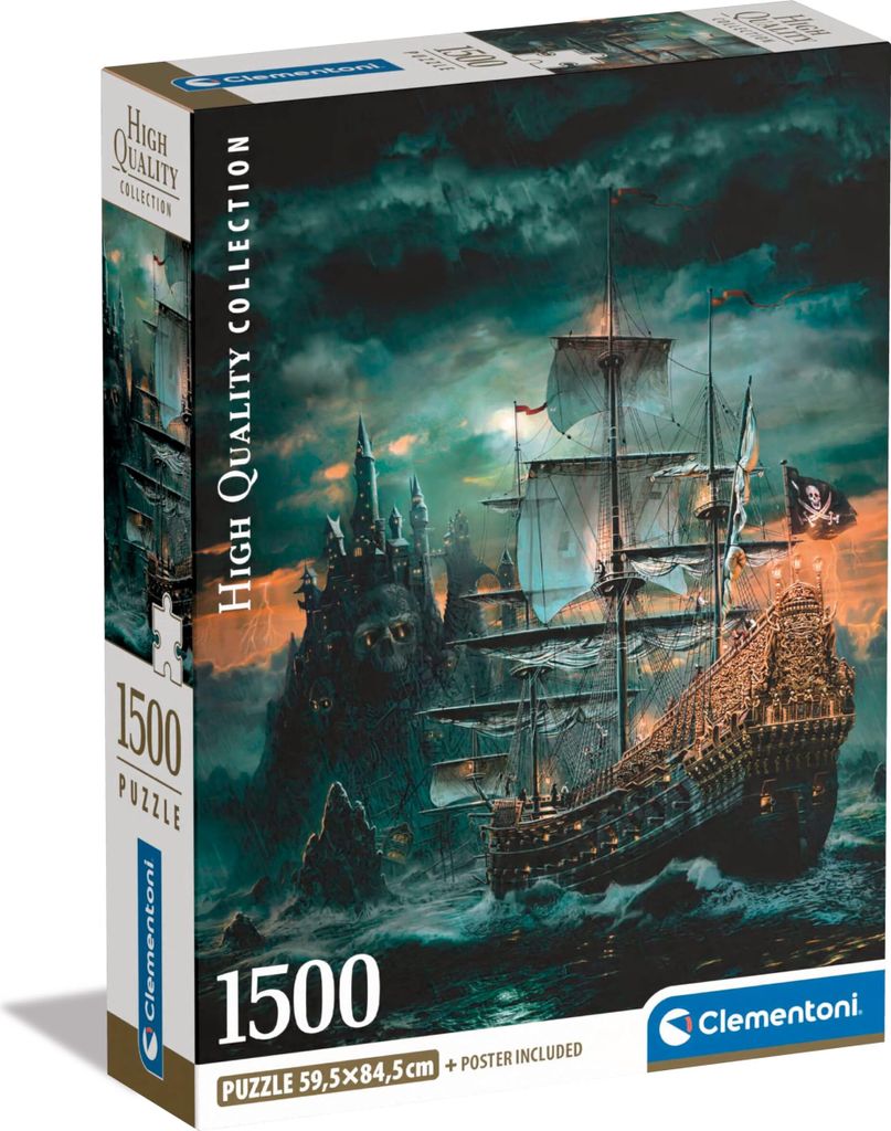 Clementoni High Quality Collection The Pirates Ship, 1500 Produktbild 