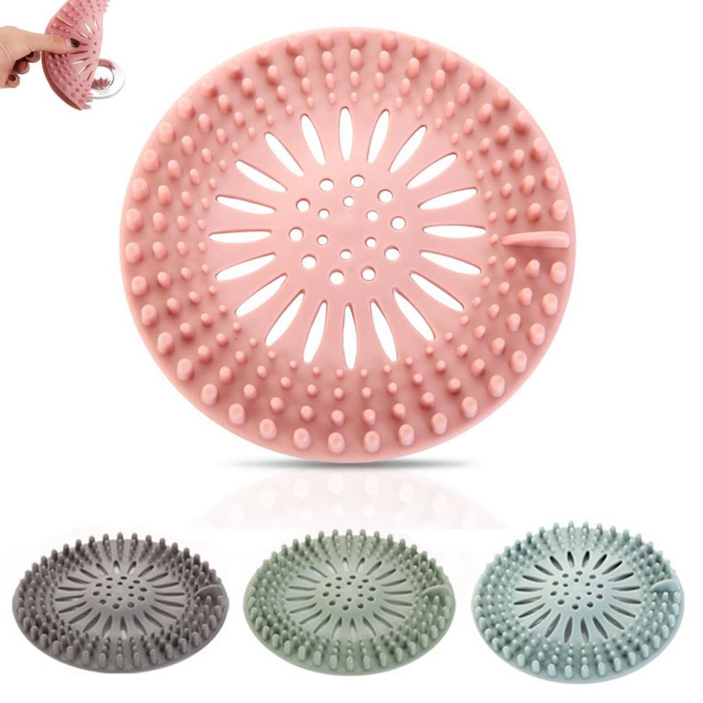 Set di 4 protezioni per scarichi in silicone - Griglie per Immagine del prodotto 