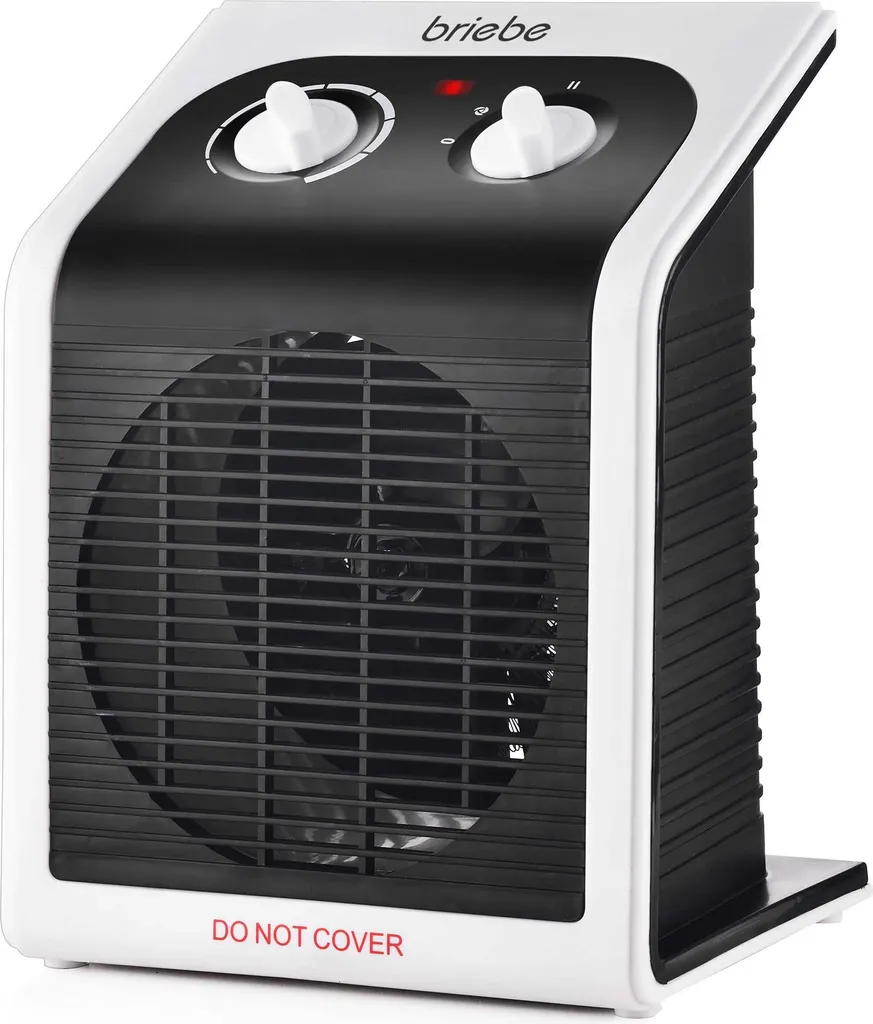 Termoventilatore Portatile Briebe HT1182 - Design Nero e Potenza 2000W