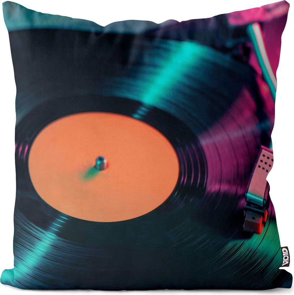 VOID DJ Schallplatte Vintage Kissenbezug Kissenhülle sofa couch wohnzimmer dekoration wasserfest Outdoor Garten Kissen bezug deko