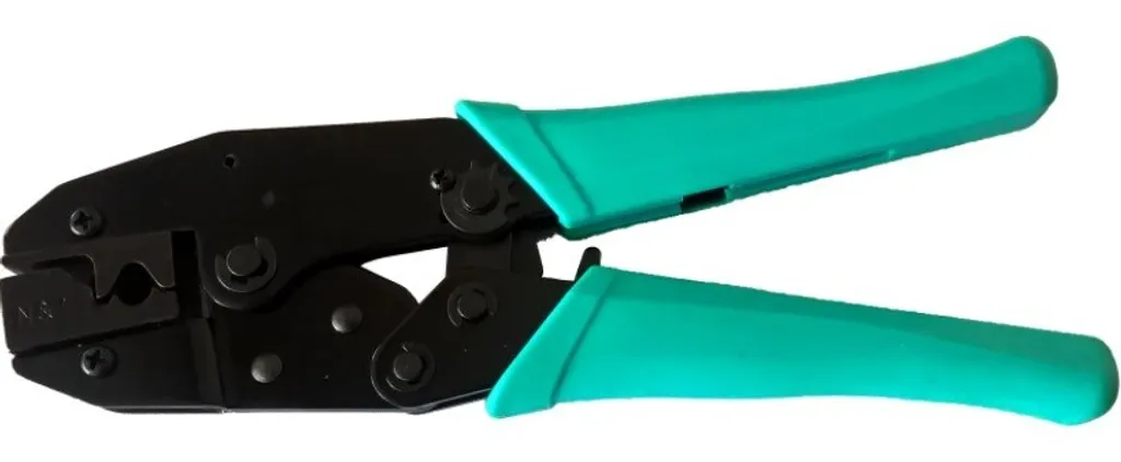 Pince à sertir professionnelle NI036 turquoise avec coupe-câble intégré