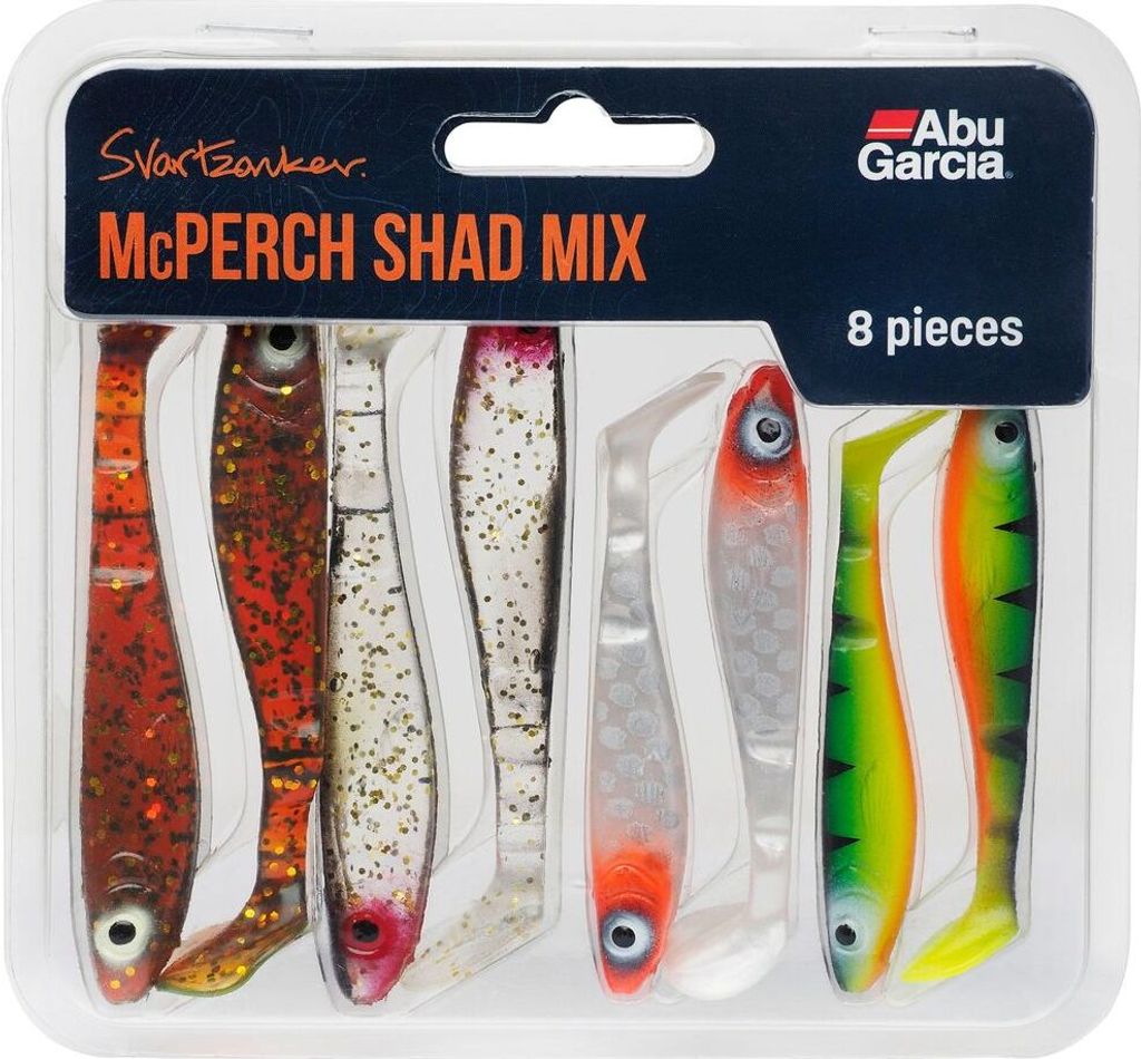 Abu Garcia McPerch Shad Mix - 8 Gummifische im Set