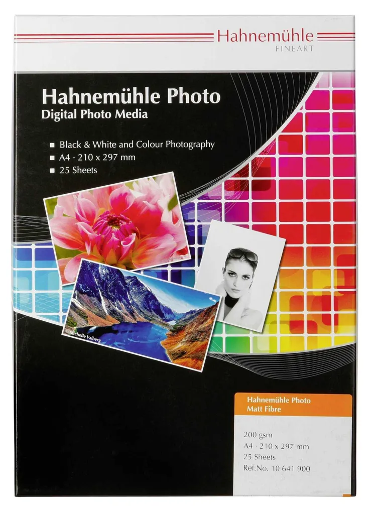 Évitez les Reflets : Papier Photo A4 Hahnemühle Mat 200g Fibre 25 Feuilles