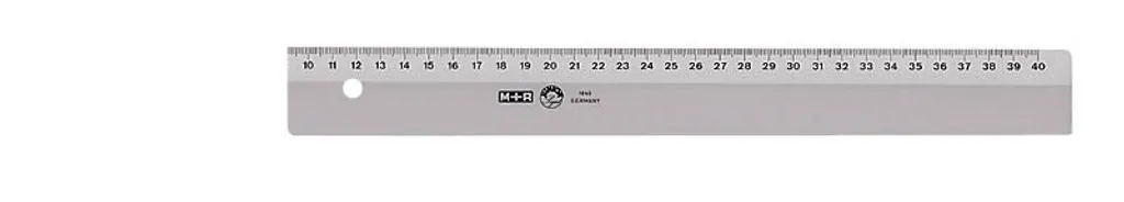 Règle 40 cm gris fumé idéale pour dessin d'architecture et grands formats