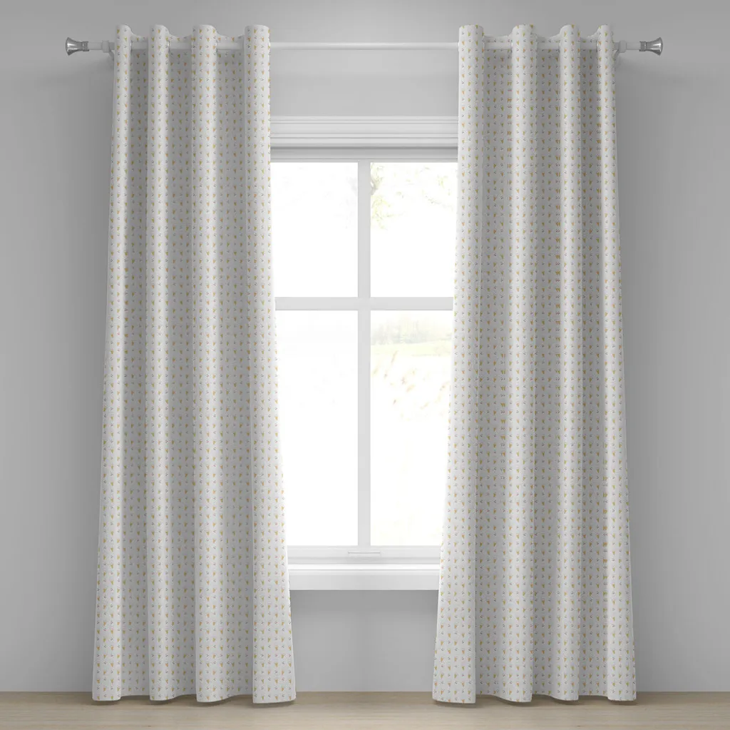 Tenda Decorativa ABAKUHAUS 2 Pannelli 280x225 cm Kitty & Fragole