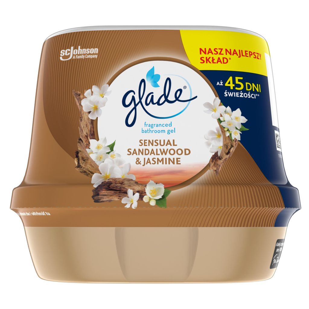 Żelowy odświeżacz do łazienki Glade Sensual Sandalwood & Zdjęcie produktu 