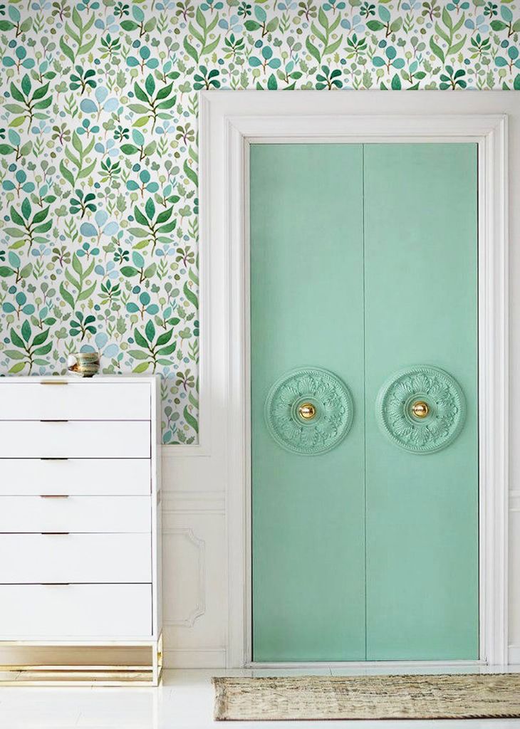 Coloray Fototapete 104x70 cm An Einer Wand Latex Latextapete - Laub