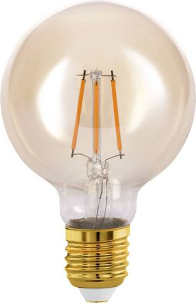 Eglo LED Filament G80 Globe Vintage 4W = 32W E27 Gold extra warmweiß 2200K